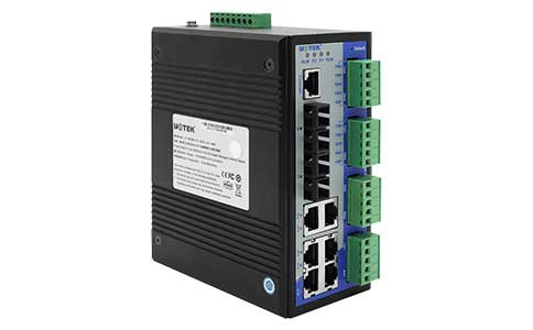 工業(yè)網(wǎng)絡(luò)交換機(jī)_UT-65208F系列 帶串口網(wǎng)管型以太網(wǎng)交換機(jī)