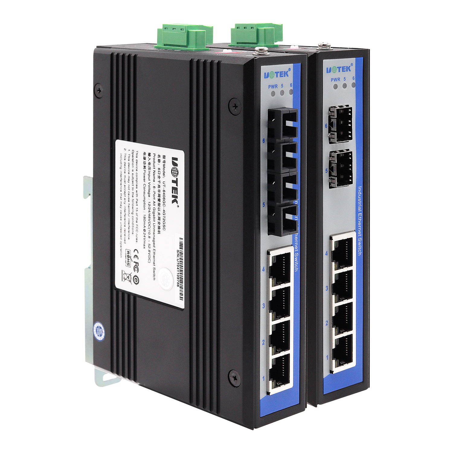 工業(yè)6口千兆交換機